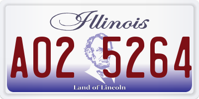IL license plate A025264