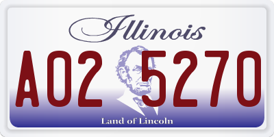 IL license plate A025270