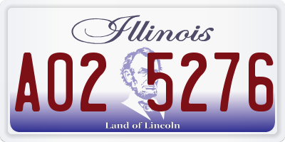 IL license plate A025276