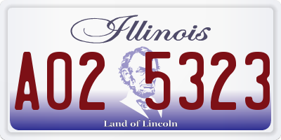 IL license plate A025323