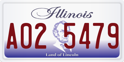 IL license plate A025479