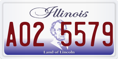 IL license plate A025579