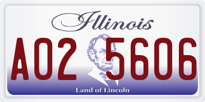 IL license plate A025606
