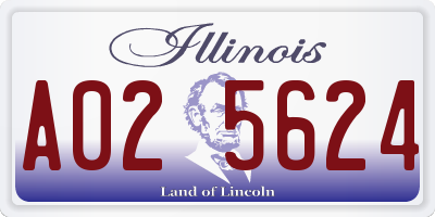 IL license plate A025624