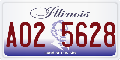 IL license plate A025628