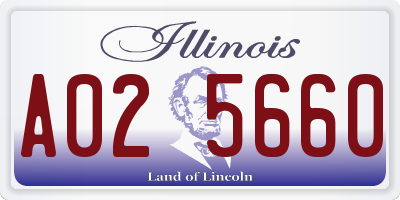 IL license plate A025660