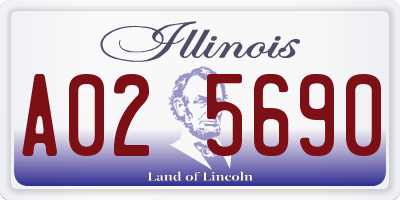 IL license plate A025690