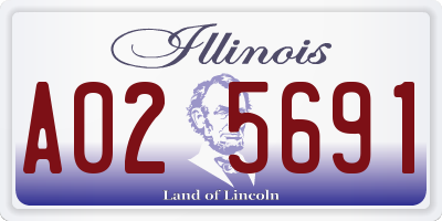 IL license plate A025691