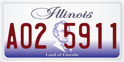 IL license plate A025911