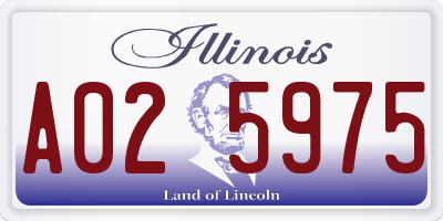 IL license plate A025975