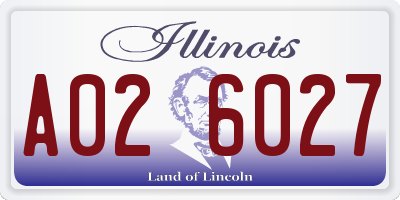 IL license plate A026027