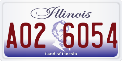 IL license plate A026054