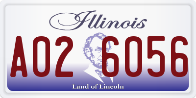 IL license plate A026056