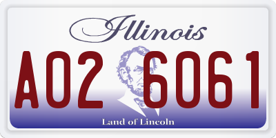 IL license plate A026061