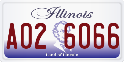 IL license plate A026066