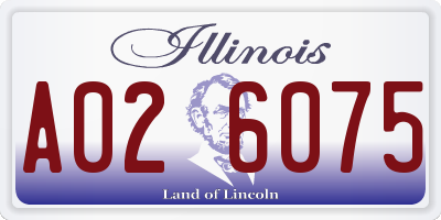 IL license plate A026075