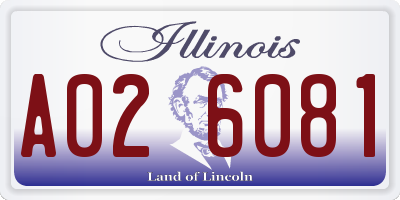 IL license plate A026081