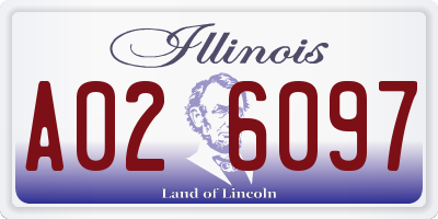 IL license plate A026097