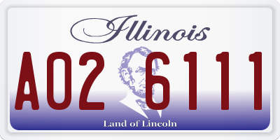 IL license plate A026111