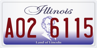 IL license plate A026115