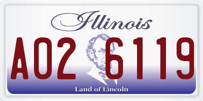 IL license plate A026119