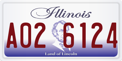 IL license plate A026124