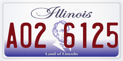 IL license plate A026125