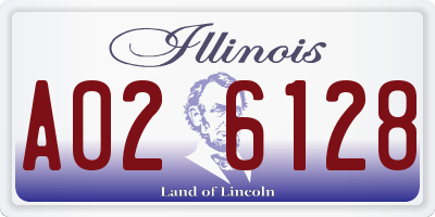 IL license plate A026128