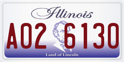 IL license plate A026130