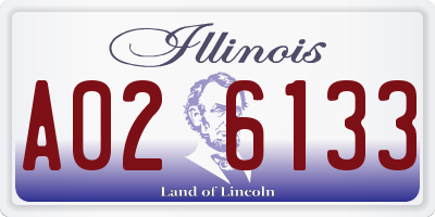 IL license plate A026133