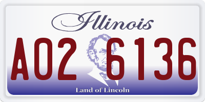 IL license plate A026136
