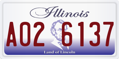 IL license plate A026137