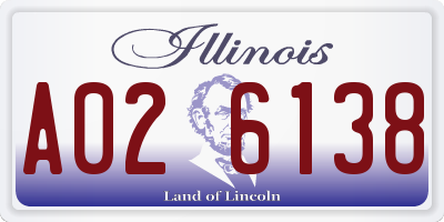IL license plate A026138