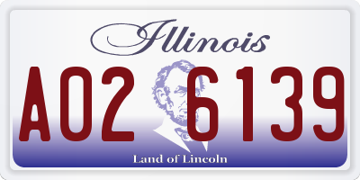IL license plate A026139