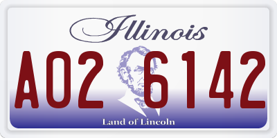 IL license plate A026142