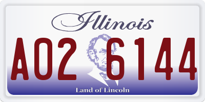 IL license plate A026144
