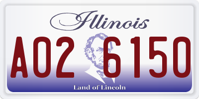 IL license plate A026150