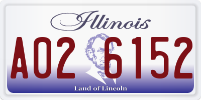 IL license plate A026152