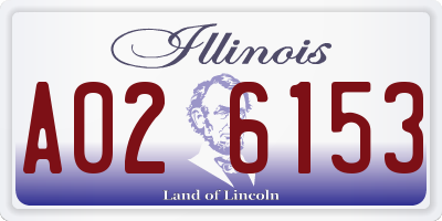 IL license plate A026153