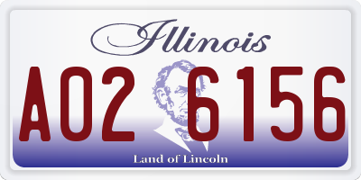 IL license plate A026156