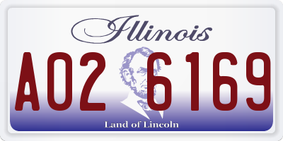 IL license plate A026169
