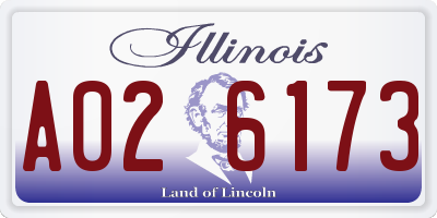 IL license plate A026173