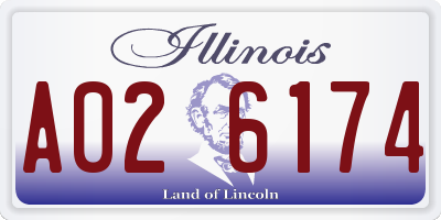 IL license plate A026174