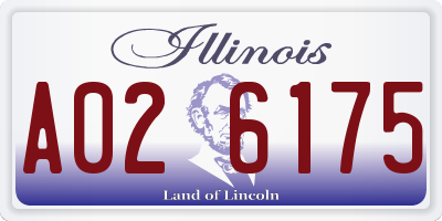 IL license plate A026175