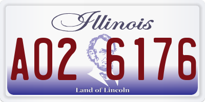 IL license plate A026176