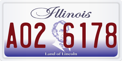 IL license plate A026178
