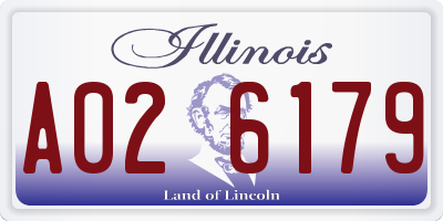 IL license plate A026179