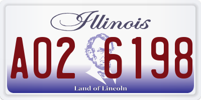 IL license plate A026198