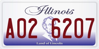 IL license plate A026207