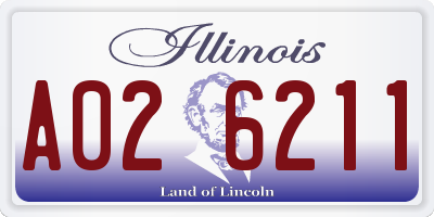 IL license plate A026211